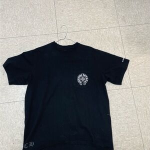Chrome Hearts Black Tee with Graphic Detail